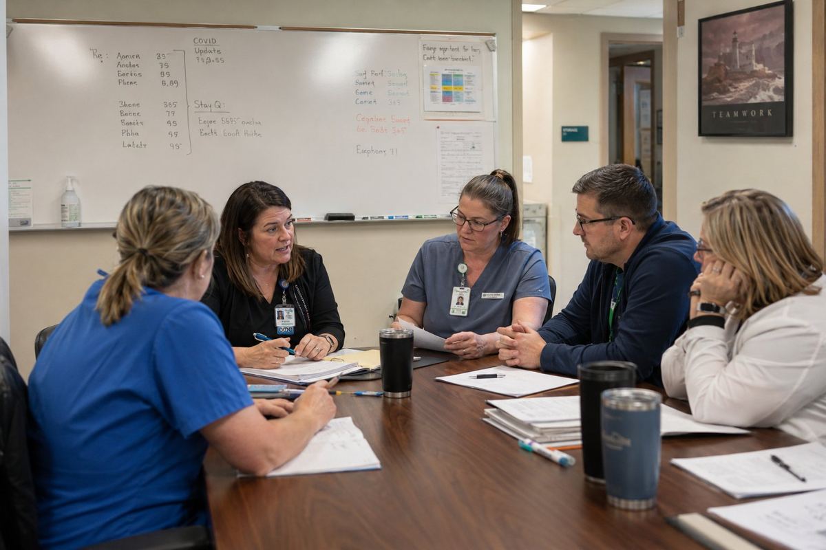 Healthcare leadership team