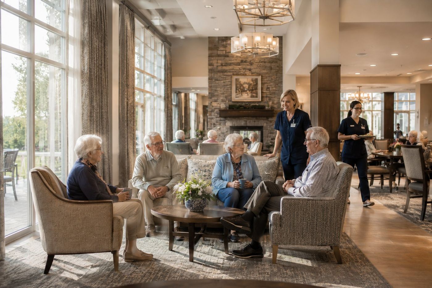 Modern skilled nursing interior